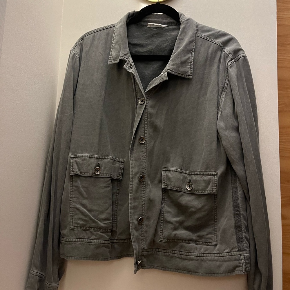 Splendid Green Utility-Style Jacket Size: Medium